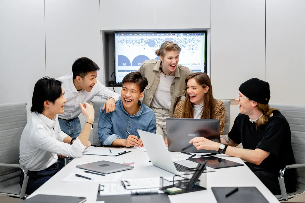 A team exchanging documents securely across an organization